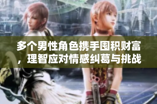 多个男性角色携手囤积财富，理智应对情感纠葛与挑战