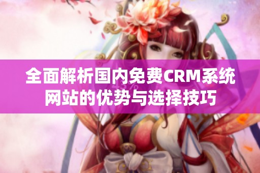 全面解析国内免费CRM系统网站的优势与选择技巧