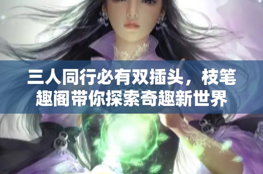 三人同行必有双插头，枝笔趣阁带你探索奇趣新世界