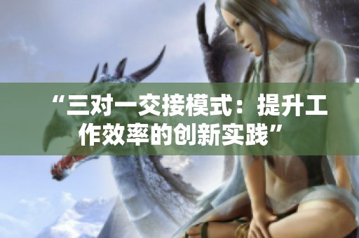 “三对一交接模式：提升工作效率的创新实践”