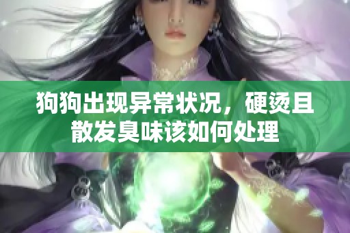 狗狗出现异常状况，硬烫且散发臭味该如何处理