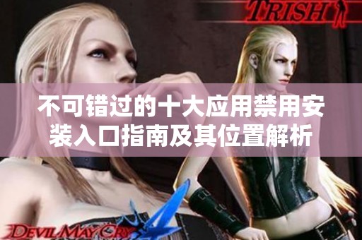 不可错过的十大应用禁用安装入口指南及其位置解析