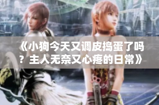 《小狗今天又调皮捣蛋了吗？主人无奈又心疼的日常》