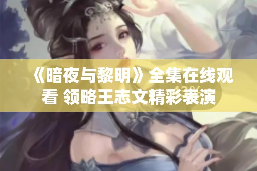 《暗夜与黎明》全集在线观看 领略王志文精彩表演