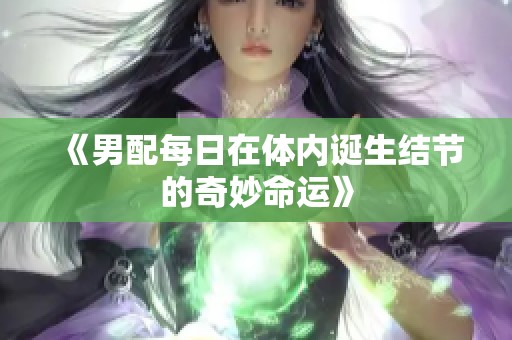 《男配每日在体内诞生结节的奇妙命运》