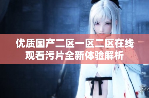优质国产二区一区二区在线观看污片全新体验解析