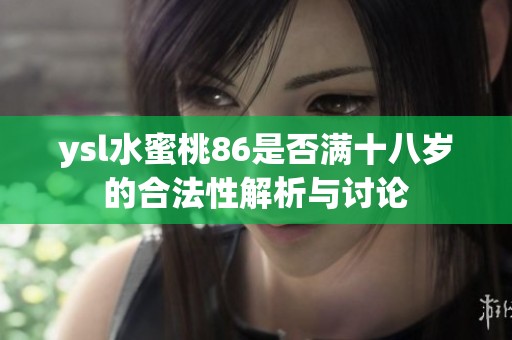 ysl水蜜桃86是否满十八岁的合法性解析与讨论
