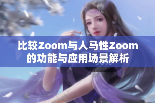 比较Zoom与人马性Zoom的功能与应用场景解析
