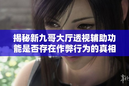 揭秘新九哥大厅透视辅助功能是否存在作弊行为的真相