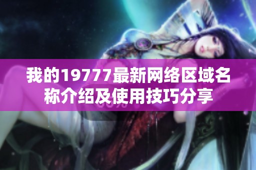 我的19777最新网络区域名称介绍及使用技巧分享