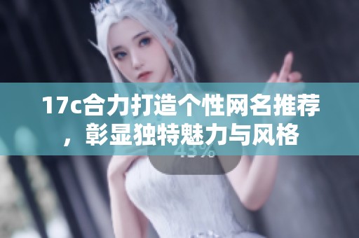 17c合力打造个性网名推荐，彰显独特魅力与风格