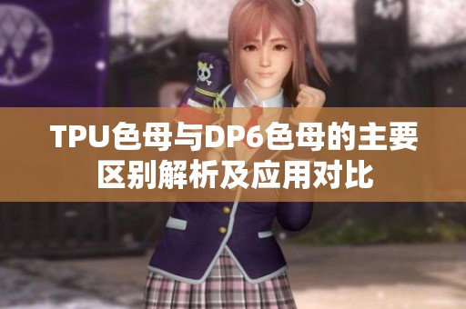 TPU色母与DP6色母的主要区别解析及应用对比