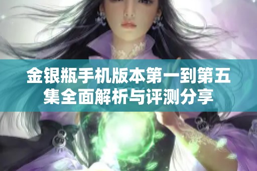 金银瓶手机版本第一到第五集全面解析与评测分享