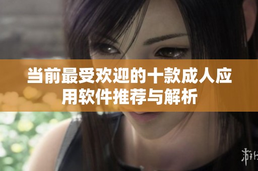 当前最受欢迎的十款成人应用软件推荐与解析