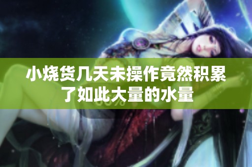 小烧货几天未操作竟然积累了如此大量的水量